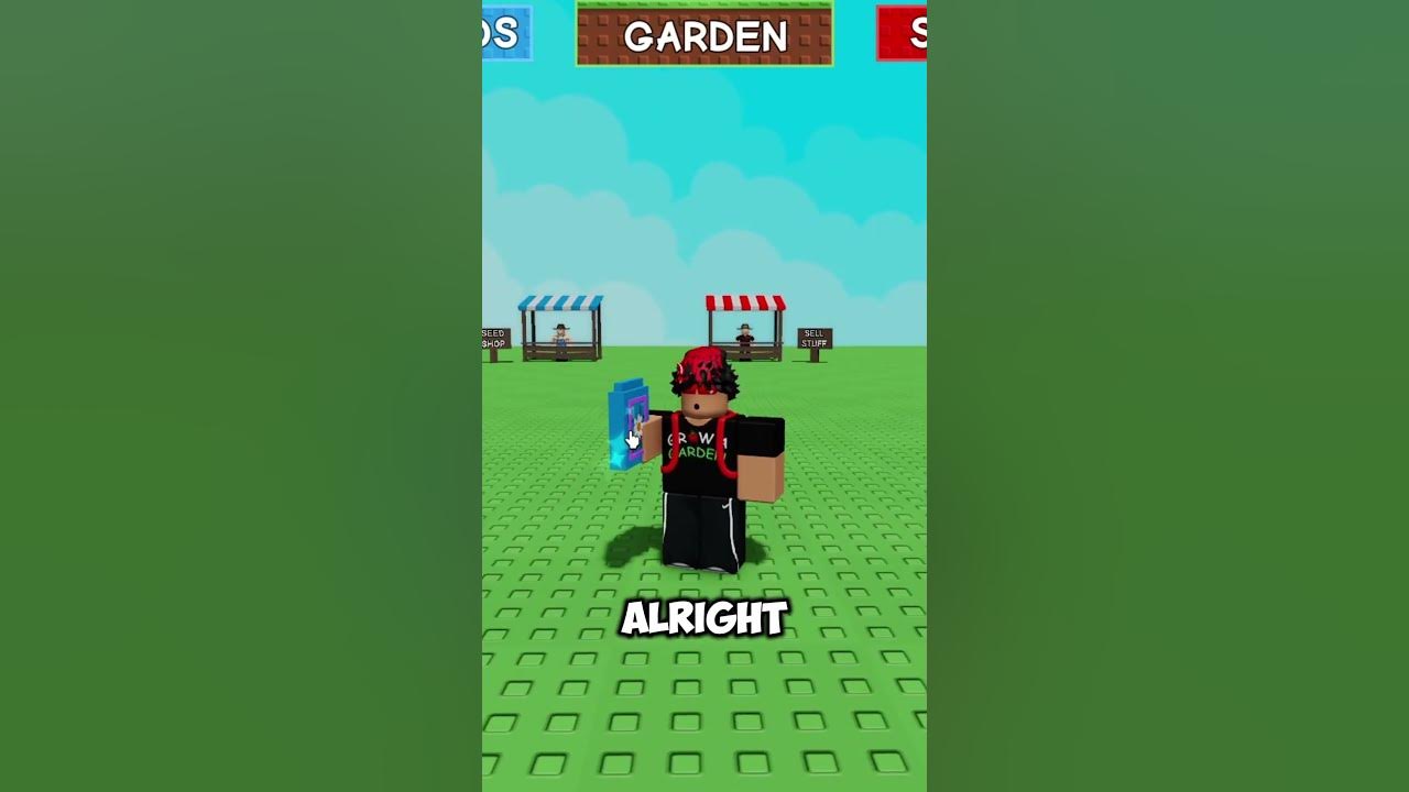 Opening Sunflower in Grow a Garden!!  #growagarden #roblox #shorts