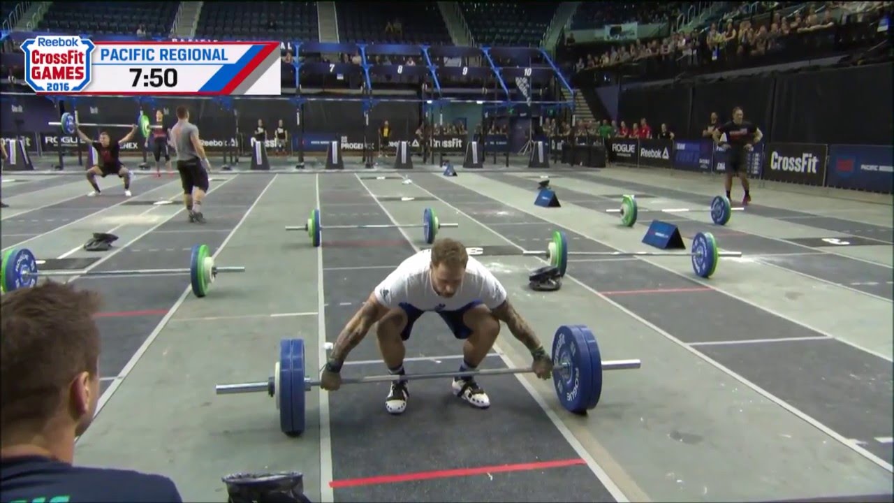 Gutsy lift from Luke Gamble at the 2016 CrossFit Games Pacific Regional