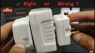Power to light converter, 16 amp plug to 6 amp plug converter