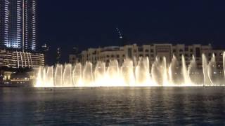 burj khalifa water fountain on national day