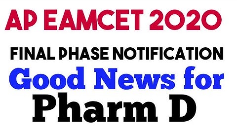 Ap eamcet 2020 final phase notification