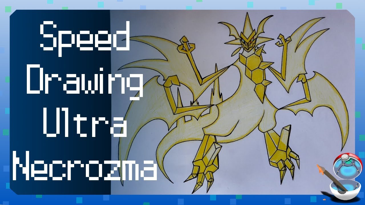 Ultra Necrozma Drawing Tutorial + Speed Drawing | Pokémon Amino