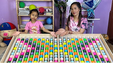 Beautiful Colors Puzzle Ball Sorting Game Solve Challenge Very Smart Mom vs Daughter Ep # 047