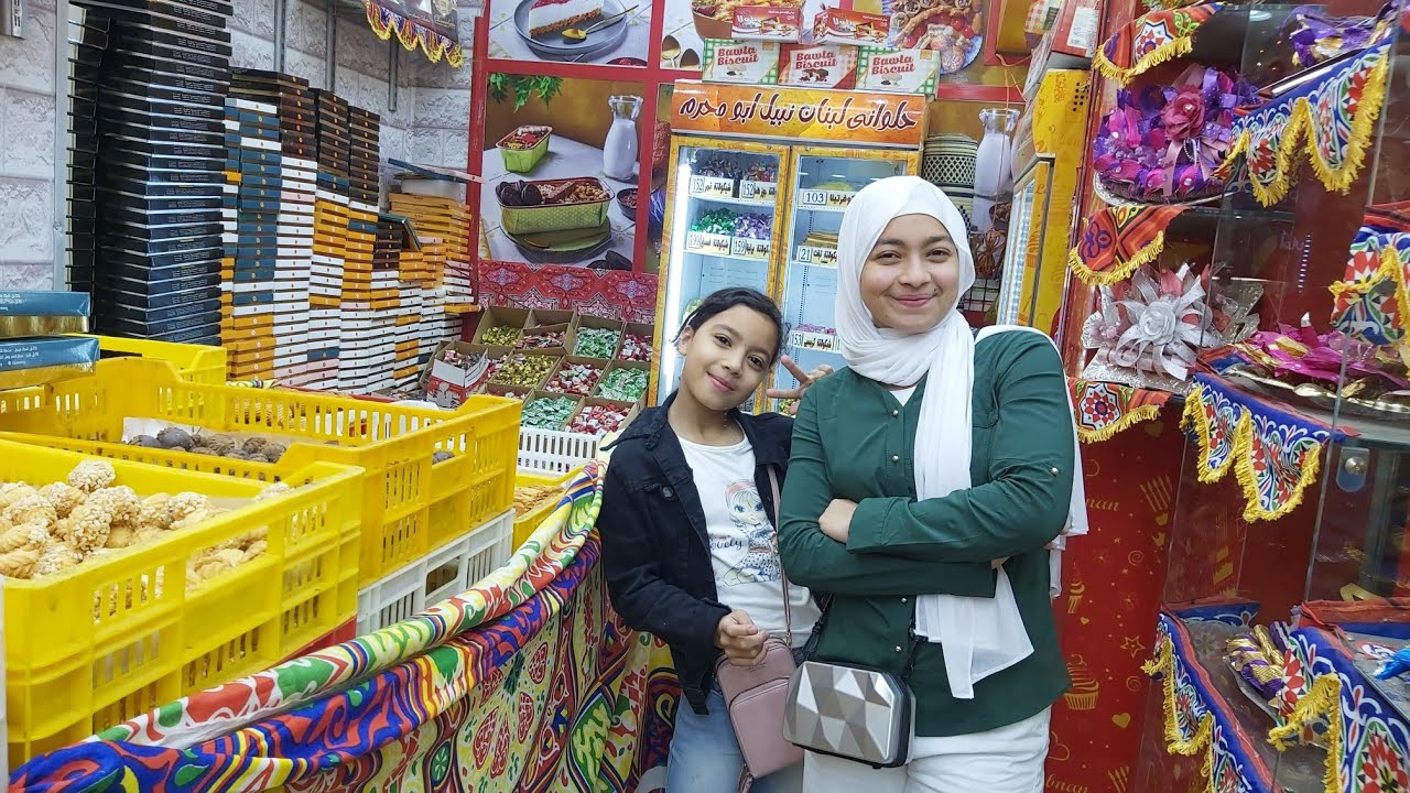 مشتريات الكعك🫓والبسكوت🥠اكلنا البيتيفور والسابليه🍪اللى فى المحل كله🍩🍥