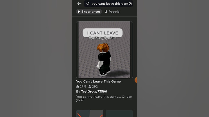 "You can't leave this game" Or can you? #roblox #shortsfeed #shorts #leave #shortsviral #shortsvideo