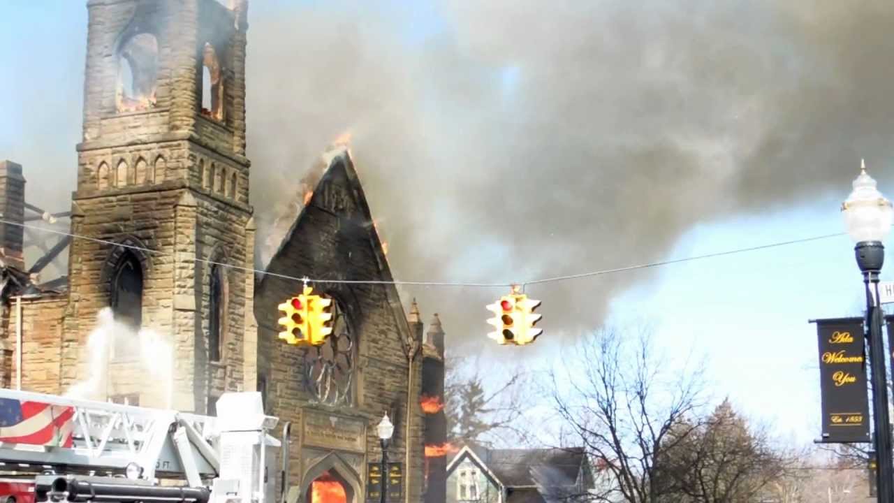 Ada First United Methodist Church Fire, Devasting YouTube