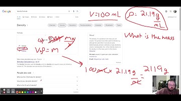 Density and Dimensional Analysis Review