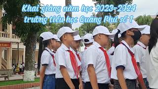 Lễ Khai giảng năm học 2023-2024 trường tiểu học Quảng Phú số 1