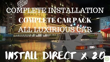 How to Install DirectX 2.0 Mod in GTA Sanandreas for pc/laptop|100% Working