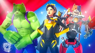 SUPERHERO FASHION SHOW! (Fortnite Challenge)