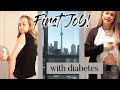 FIRST WEEK OF WORK WITH DIABETES // type 1 diabetes work week in my life