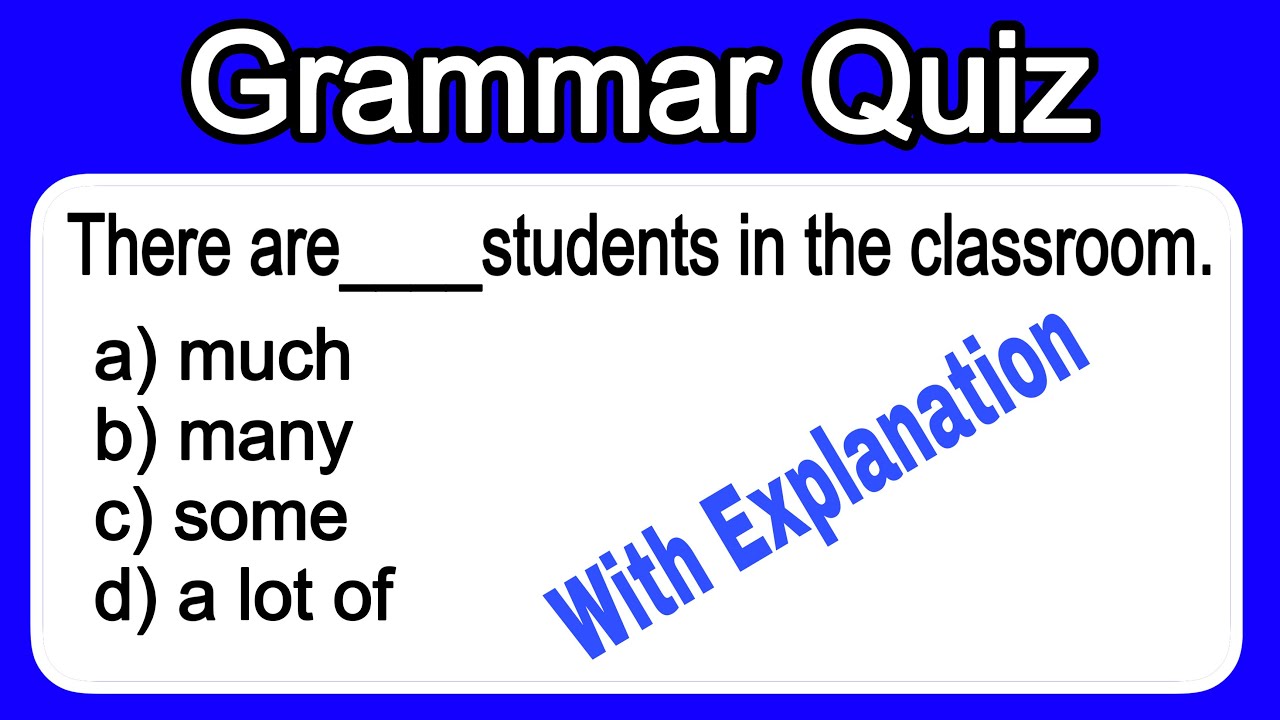 Stick to grammar | Mixed English Grammar Quiz | Multiple Choice ...