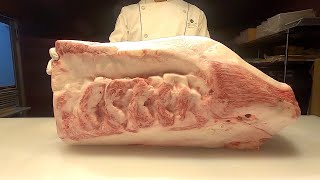 【WAGYU】和牛 マエバラ Brisket スペック法　肉磨き