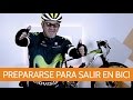 Prepararse para salir en bicicleta