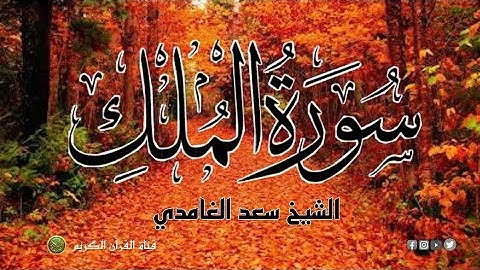 سورة الملك - الشيخ سعد الغامدي - تلاوة تريح القلب و الروح.