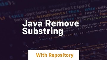 java remove substring