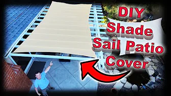 DIY Shade Sail Patio Cover - How to Install A Shade Sail With Tips!
