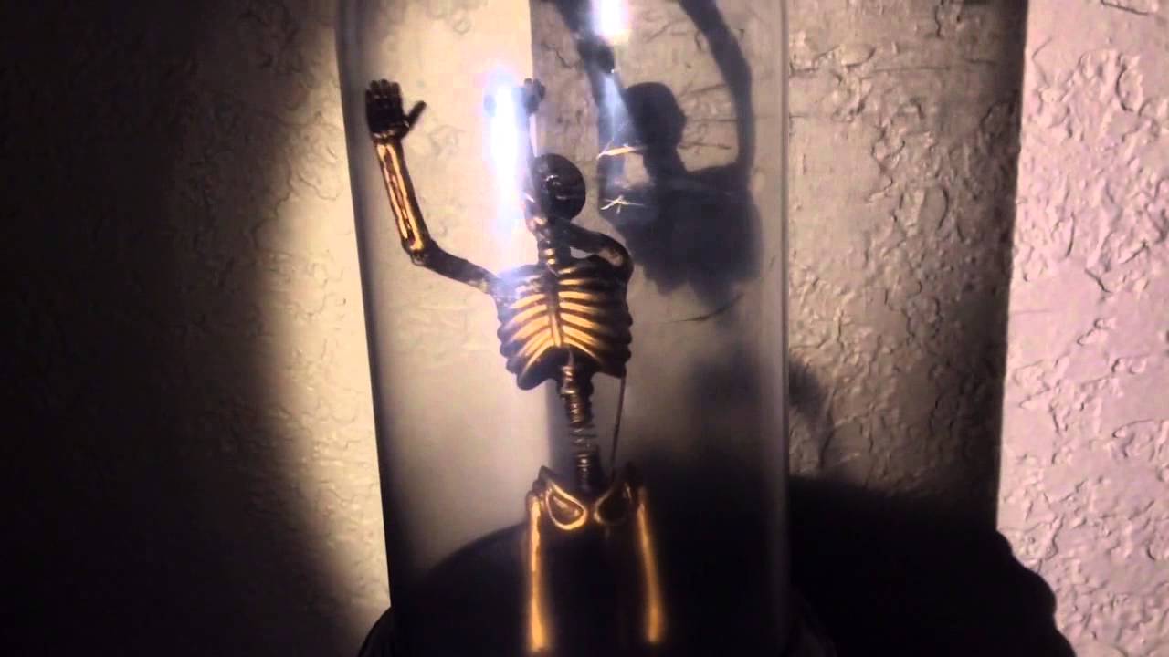 Gemmy Captured Skeleton Under Glass Review | R.I.P. Reviews