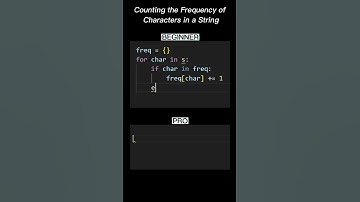 Beginner😅 vs Pro😎: Count Characters!🔢✨ #python #programming #coding #shorts #trending #youtube #tips