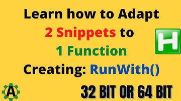 Creating a function to choose which bitness to run your AHK script