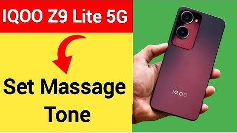 IQOO Z9 Lite 5G me message tone kaise Lagaye, how to set massage tone