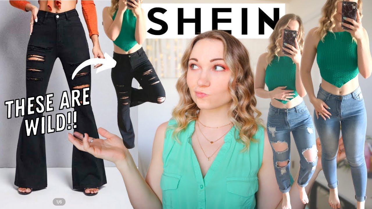 SHEIN JEANS HAUL // petite jeans try on haul 