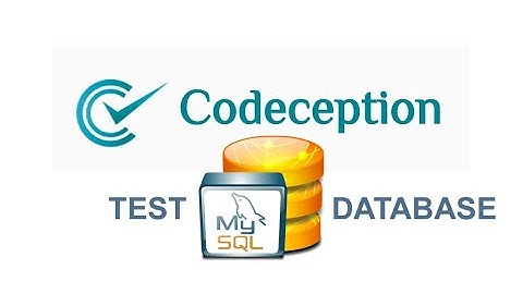 Codeception тестирование баз данных