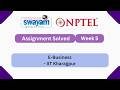 E-Business Week || NPTEL ANSWERS 2026 || My Swayam #nptel #nptel2026 #myswayam