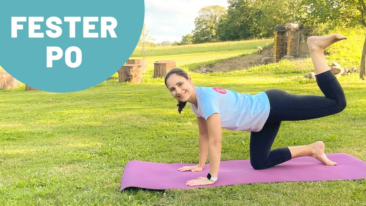 Pilates ohne Geräte für den Po und die Beinaußenseite | Pilates Mattentraining