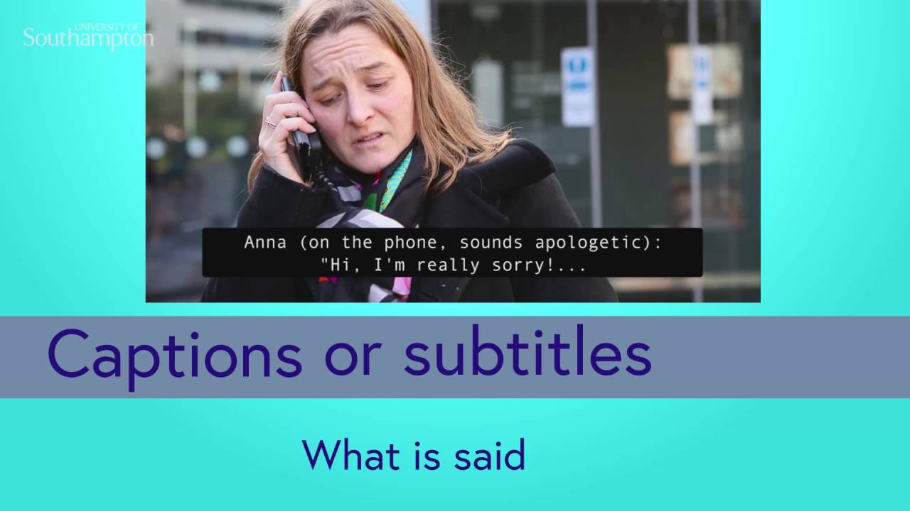 Accessible Audiovisual Media