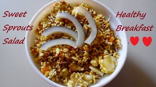 Sprouts Salad Recipe / Healthy Sugar Free Breakfast For Sweet Lovers / Detox Recipes screenshot 5