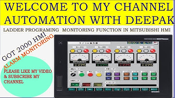 ALARM  LADDER Monitoring in Mitsubishi HMI GOT2000: A Comprehensive Guide"