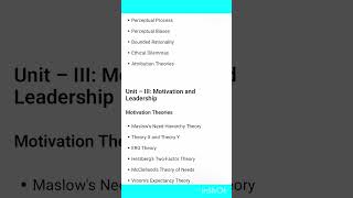 OB #ytshorts #organizationalbehavior #syllabus #bbasem2 #osmaniauniversity #bba
