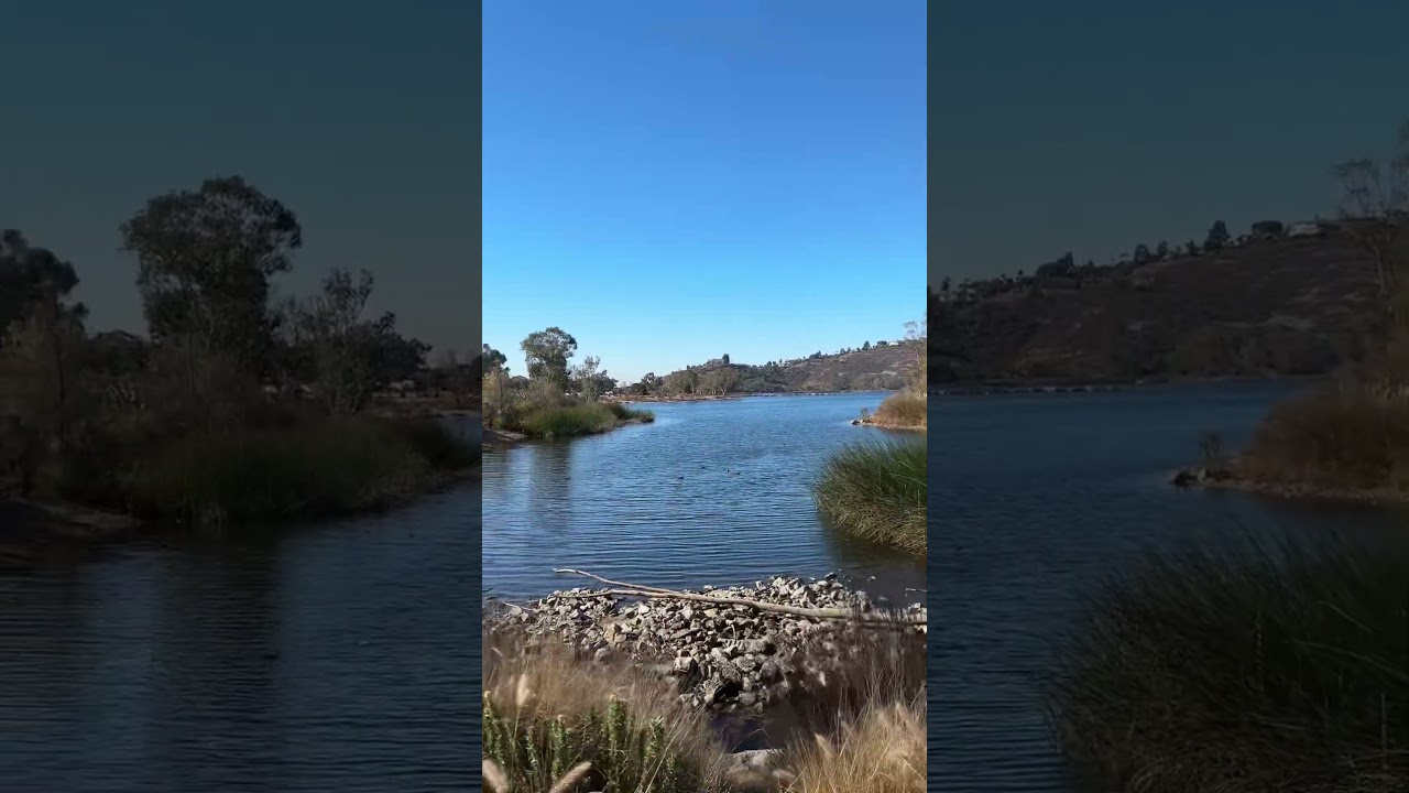 a peaceful walk at Lake Murray, San Diego, California 