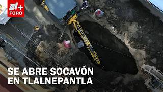 From The Air This Is What The Massive Sinkhole In The Viveros Del Valle Neighborhood In Tlalnepa