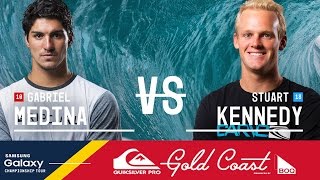 Gabriel Medina vs. Stuart Kennedy  Quiksilver Pro Gold Coast 2016