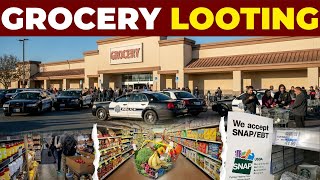 California To Increase Patrols Around Grocery Stores Ahead Of Possible Food Stamp Shutoff