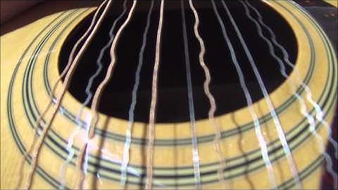 Crazy 12 string guitar oscillation! First ever outside views!