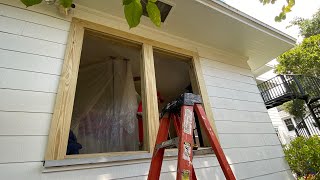 Historic Wood Double Hung Window Frames Installed the Right Way.