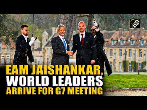 Watch! EAM S. Jaishankar arrives with world leaders for G7 meeting in France amid Iran crisis
