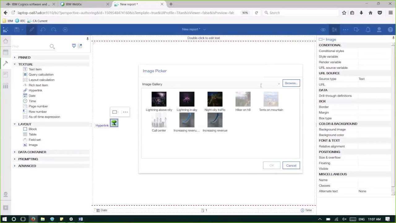 Cognos Gantt Chart