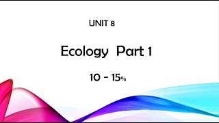 Unit 8 Part 1