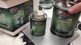 Avoiding bubbles in POR 15 - How much solvent for best coating and scratch test