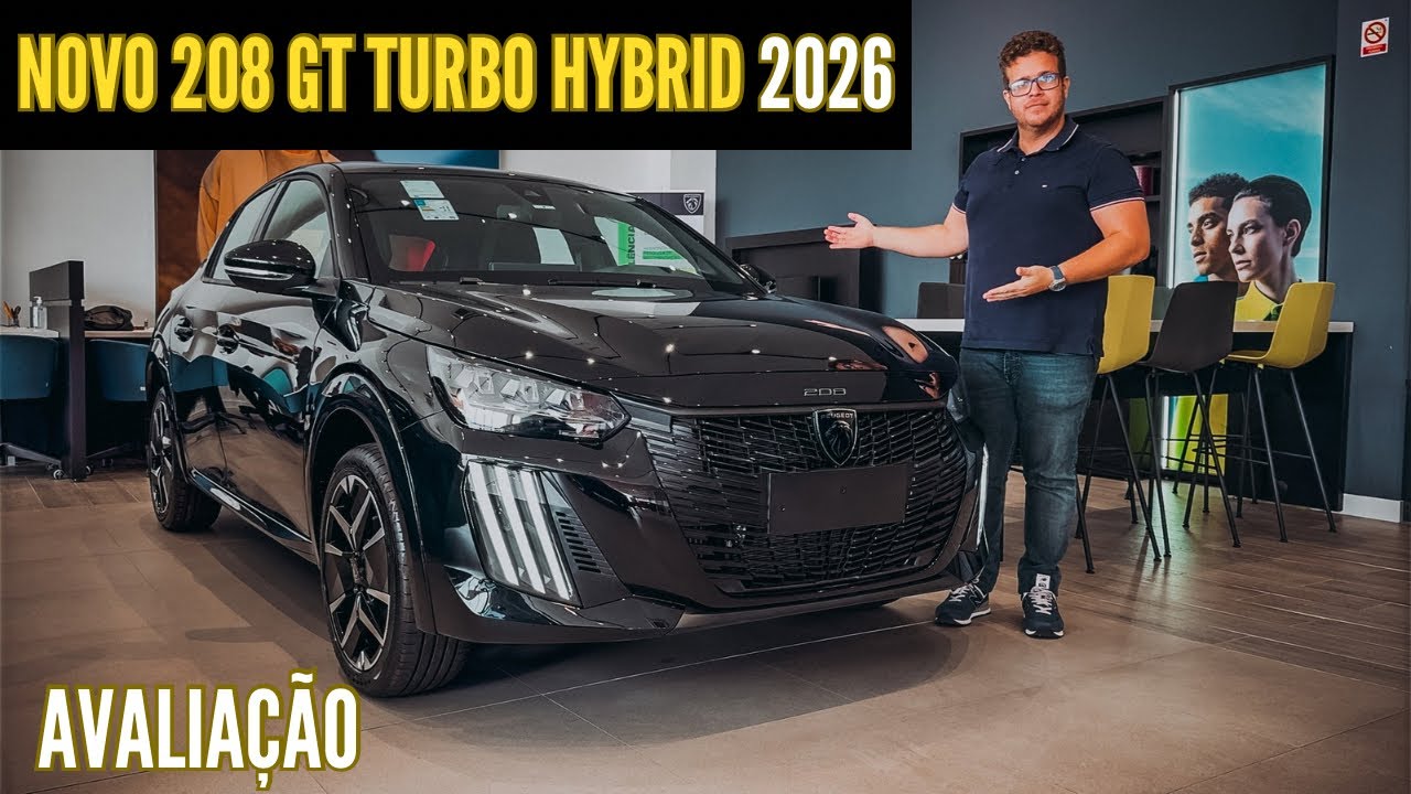 Novo Peugeot 208 Gt Hybrid 2026 - Agora Hibrido E Mais Completo!