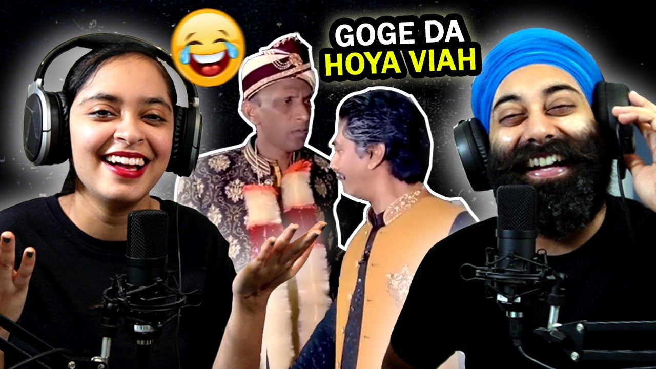 Punjabi Couple Reaction Saleem Albela and Other Comedians Dance on Goga Pasroori Wedding