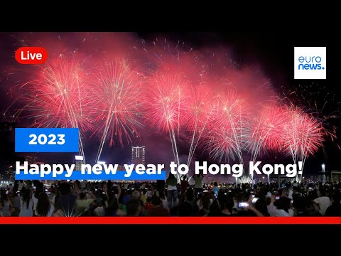 Midnight in Hong Kong as 2023 kicks off with firework display