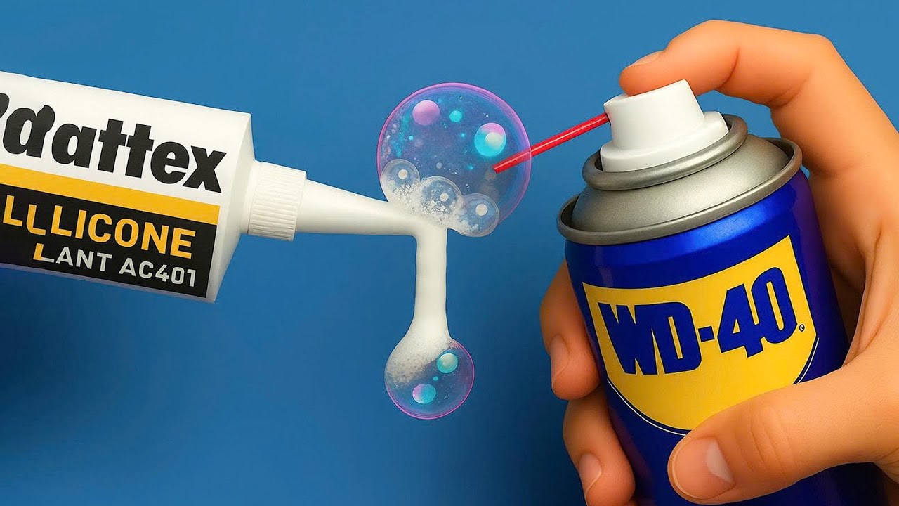 Отличная идея! Смешайте WD-40, СИЛИКОН и АЦЕТОН — результат вас удивит! | Inventor Hacks