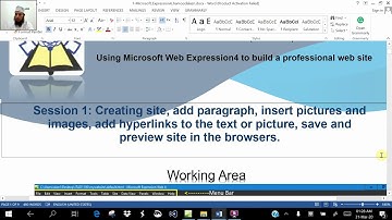 1 Micrsoft expression4 working area