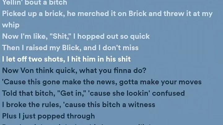 King von-Took Her To The O (lyrics)