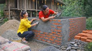Download Lagu The Process of Building a Simple Brick Water Tank at Home - DIY Country Life | SURVIVAL ALONE MP3
